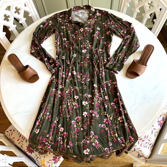 *SOLD* NWOT BP. Floral Midi Dress Sz S - Picture 5 of 13